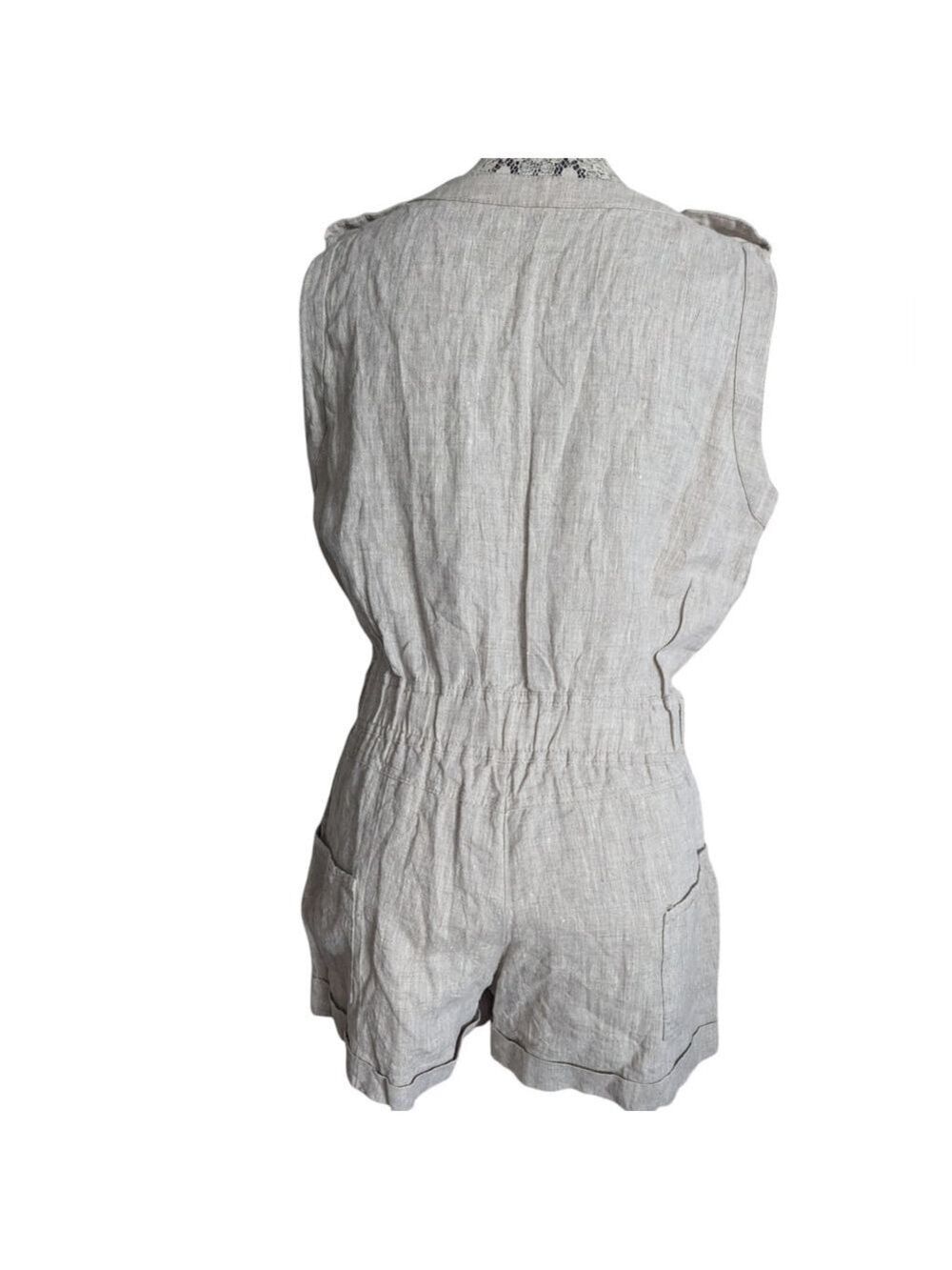 Linen Romper - Picture 4 of 9